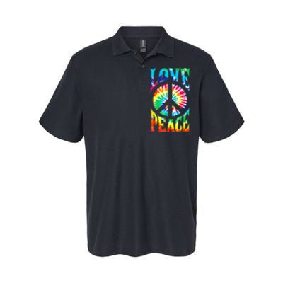 Peace Sign Love Shirt 60s 70s Tie Die Hippie Costume Softstyle Adult Sport Polo