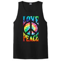 Peace Sign Love Shirt 60s 70s Tie Die Hippie Costume PosiCharge Competitor Tank