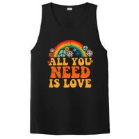 Peace Sign Love 60s 70s Tie Dye Hippie Costume Halloween PosiCharge Competitor Tank