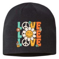 Peace Sign Love 60s 70s 80s Costume Groovy Theme Party Sustainable Beanie