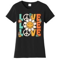 Peace Sign Love 60s 70s 80s Costume Groovy Theme Party Women's T-Shirt