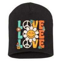 Peace Sign Love 60s 70s 80s Costume Groovy Theme Party Short Acrylic Beanie