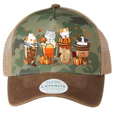 Pumpkin Spice Latte Costume For Cats Lover Legacy Tie Dye Trucker Hat