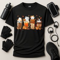 Pumpkin Spice Latte Costume For Cats Lover Cooling Performance Crew T-Shirt