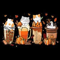 Pumpkin Spice Latte Costume For Cats Lover Cooling Performance Crew T-Shirt