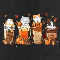 Pumpkin Spice Latte Costume For Cats Lover Adult Drive Performance Visor