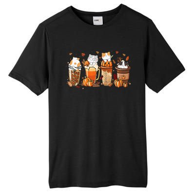 Pumpkin Spice Latte Costume For Cats Lover Tall Fusion ChromaSoft Performance T-Shirt