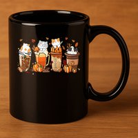 Pumpkin Spice Latte Costume For Cats Lover 11oz C Handle Ceramic Mug