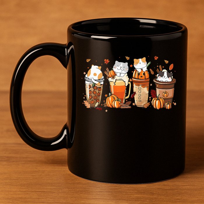 Pumpkin Spice Latte Costume For Cats Lover 11oz C Handle Ceramic Mug