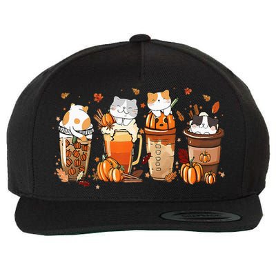 Pumpkin Spice Latte Costume For Cats Lover Wool Snapback Cap
