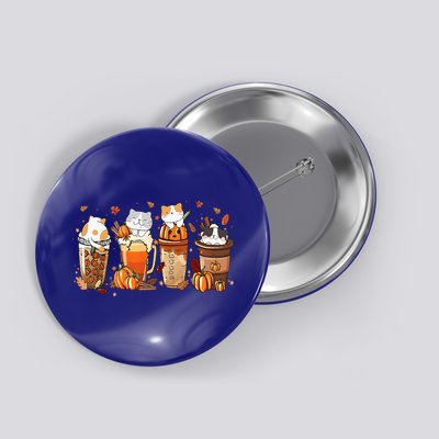 Pumpkin Spice Latte Costume For Cats Lover Button