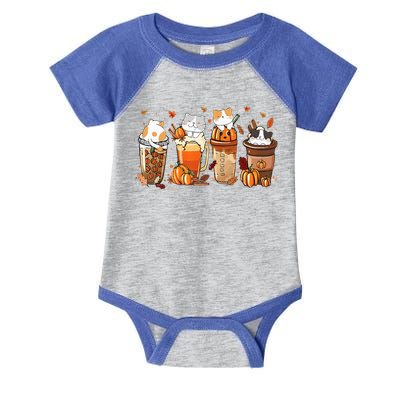 Pumpkin Spice Latte Costume For Cats Lover Infant Baby Jersey Bodysuit
