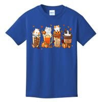 Pumpkin Spice Latte Costume For Cats Lover Kids T-Shirt