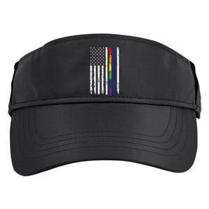 Police Support Lgbt G.A.Y Pride Thin Red Line Rainbow Flag Adult Drive Performance Visor