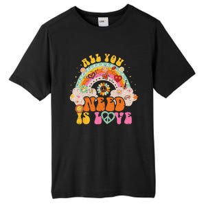 PEACE SIGN LOVE 60s 70s Hippie Groovy Vibes Halloween Tall Fusion ChromaSoft Performance T-Shirt