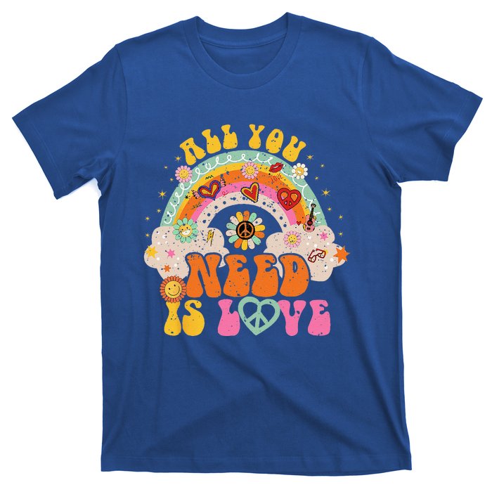 PEACE SIGN LOVE 60s 70s Hippie Groovy Vibes Halloween T-Shirt