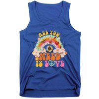 PEACE SIGN LOVE 60s 70s Hippie Groovy Vibes Halloween Tank Top