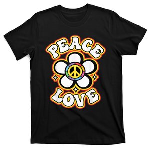 PEACE SIGN LOVE Shirt 60s 70s Tie Dye Hippie Costume T-Shirt