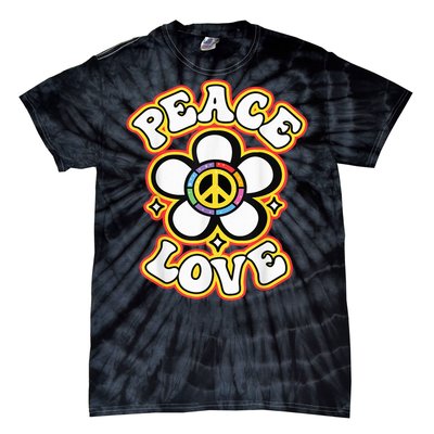 PEACE SIGN LOVE Shirt 60s 70s Tie Dye Hippie Costume Tie-Dye T-Shirt