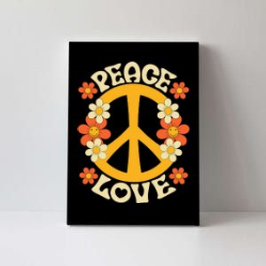 Peace Sign Love 60s 70s Costume 70 Theme Party Groovy Hippie Canvas