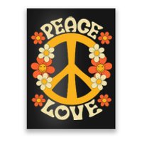 Peace Sign Love 60s 70s Costume 70 Theme Party Groovy Hippie Poster