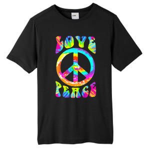 PEACE SIGN LOVE 60s 70s Tie Dye Hippie Costume Tall Fusion ChromaSoft Performance T-Shirt