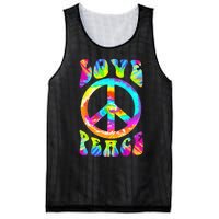 PEACE SIGN LOVE 60s 70s Tie Dye Hippie Costume Mesh Reversible Basketball Jersey Tank