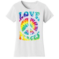 Peace Sign Love 60S 70S Tie Dye Hippie Costume Women's T-Shirt