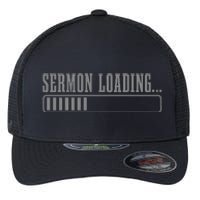 Pastor Sermon Loading Funny Preacher Bible Christian Flexfit Unipanel Trucker Cap