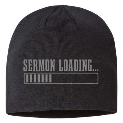 Pastor Sermon Loading Funny Preacher Bible Christian Sustainable Beanie