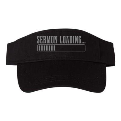 Pastor Sermon Loading Funny Preacher Bible Christian Valucap Bio-Washed Visor