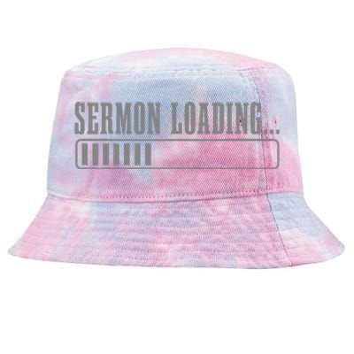 Pastor Sermon Loading Funny Preacher Bible Christian Tie-Dyed Bucket Hat