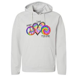 Peace Sign Love 60S 70S Tie Dye Hippie Costume Nonconformist Performance Fleece Hoodie