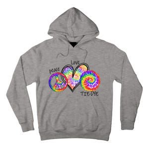 Peace Sign Love 60S 70S Tie Dye Hippie Costume Nonconformist Tall Hoodie