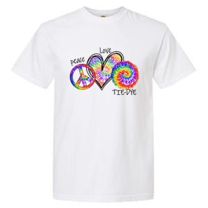 Peace Sign Love 60S 70S Tie Dye Hippie Costume Nonconformist Garment-Dyed Heavyweight T-Shirt