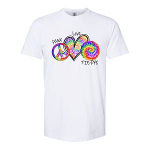 Peace Sign Love 60S 70S Tie Dye Hippie Costume Nonconformist Softstyle CVC T-Shirt