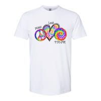 Peace Sign Love 60S 70S Tie Dye Hippie Costume Nonconformist Softstyle CVC T-Shirt