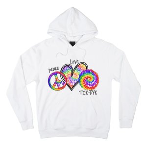 Peace Sign Love 60S 70S Tie Dye Hippie Costume Nonconformist Hoodie