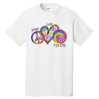 Peace Sign Love 60S 70S Tie Dye Hippie Costume Nonconformist Tall T-Shirt