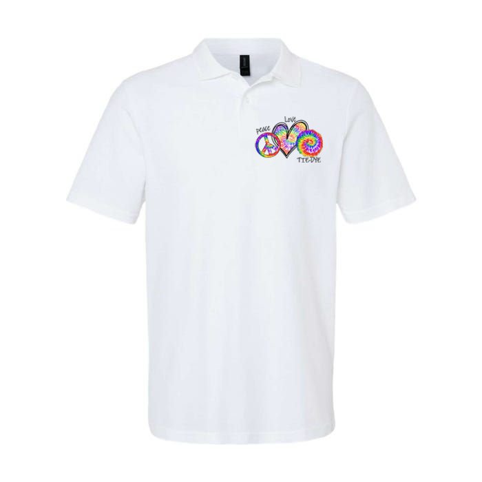 Peace Sign Love 60S 70S Tie Dye Hippie Costume Nonconformist Softstyle Adult Sport Polo