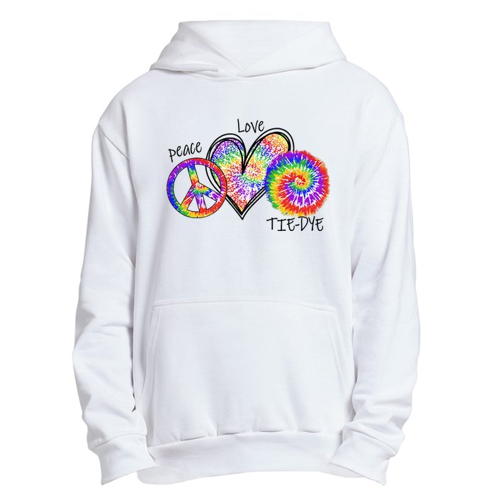 Peace Sign Love 60S 70S Tie Dye Hippie Costume Nonconformist Urban Pullover Hoodie