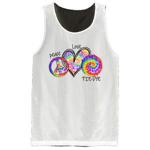 Peace Sign Love 60S 70S Tie Dye Hippie Costume Nonconformist Mesh Reversible Basketball Jersey Tank