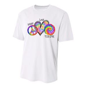 Peace Sign Love 60S 70S Tie Dye Hippie Costume Nonconformist Performance Sprint T-Shirt