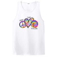 Peace Sign Love 60S 70S Tie Dye Hippie Costume Nonconformist PosiCharge Competitor Tank