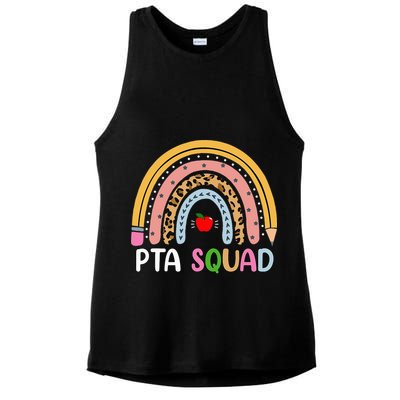 PTA Squad Leopard Rainbow Physical Therapist Assistant PTA Ladies PosiCharge Tri-Blend Wicking Tank