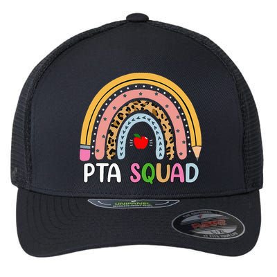 PTA Squad Leopard Rainbow Physical Therapist Assistant PTA Flexfit Unipanel Trucker Cap