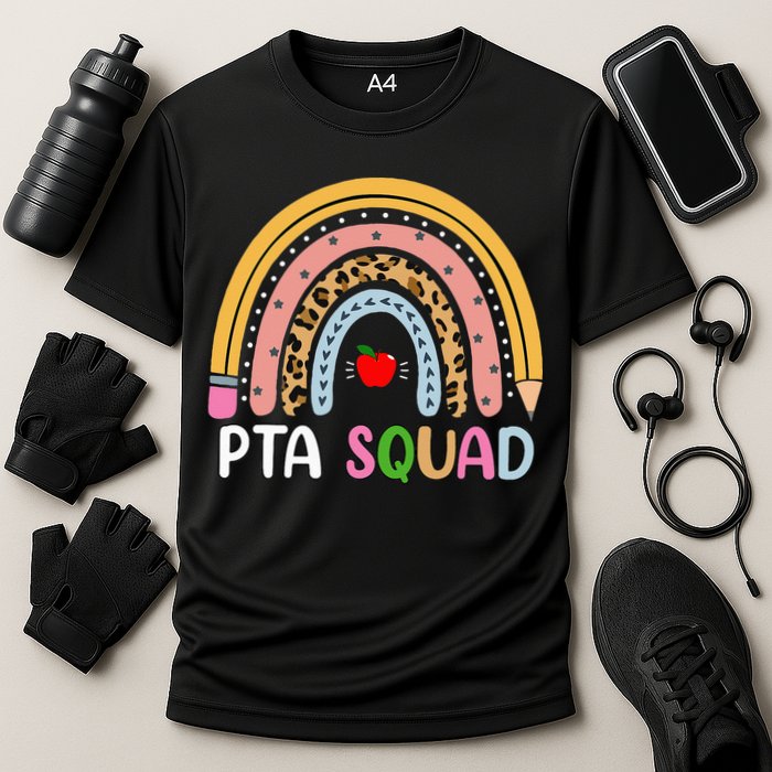 PTA Squad Leopard Rainbow Physical Therapist Assistant PTA Performance Shirt