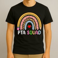 PTA Squad Leopard Rainbow Physical Therapist Assistant PTA T-Shirt