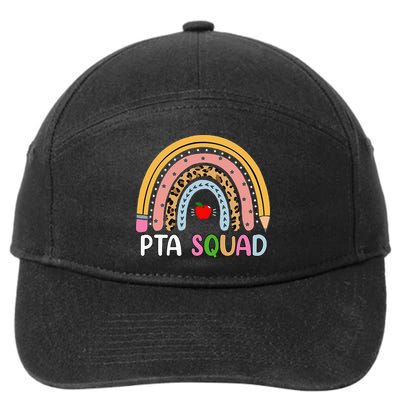 PTA Squad Leopard Rainbow Physical Therapist Assistant PTA 7-Panel Snapback Hat