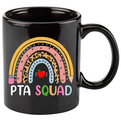 PTA Squad Leopard Rainbow Physical Therapist Assistant PTA 11oz C Handle Ceramic Mug